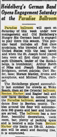 Paradise Ballroom - MARCH 7 1935 ARTICLE